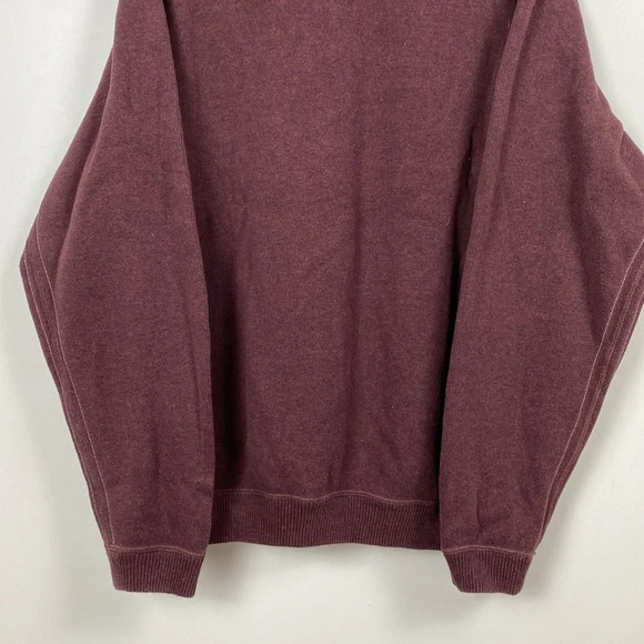 Tommy Bahama Flipshore Quarter Zip in maroon and gray - Picture 10 of 16